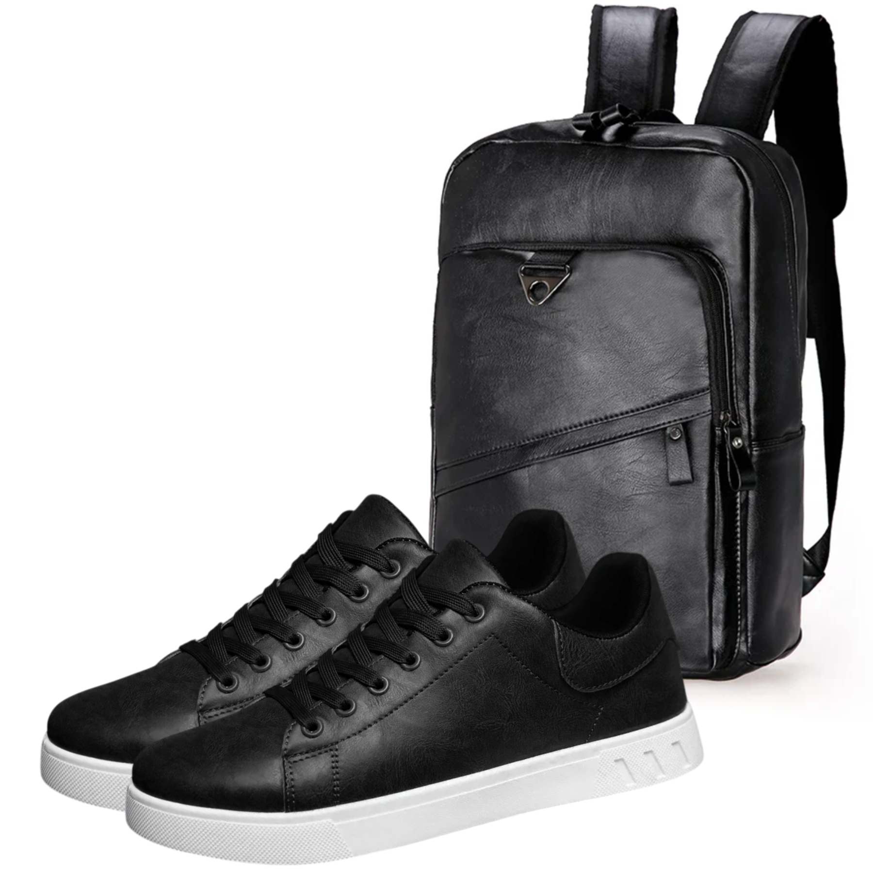 Leather Sneakers for Men + Leather Backpack - The Heritage Kit
