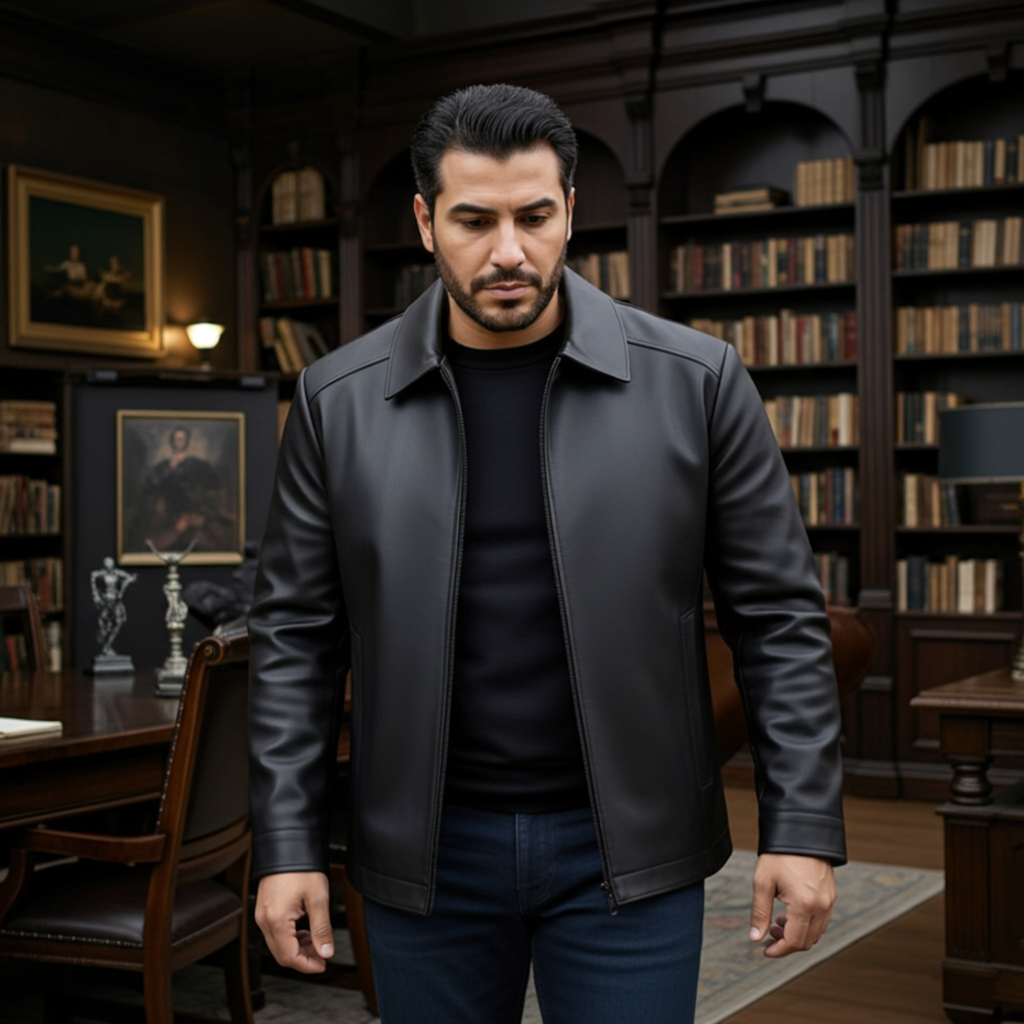 Men's Premium Slim Leather Jacket – The Regent