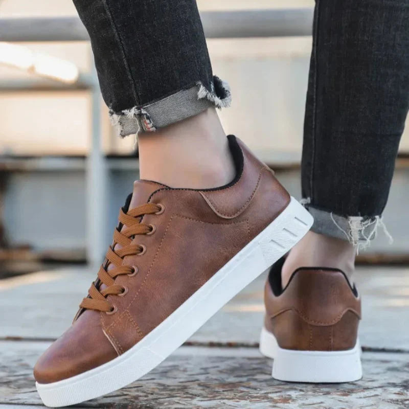 Leather Sneakers for Men + Leather Backpack - The Heritage Kit