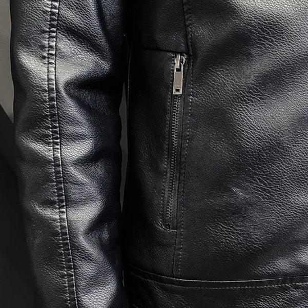 Men's Leather Jacket + Automatic Leather Belt - The Empire Kit