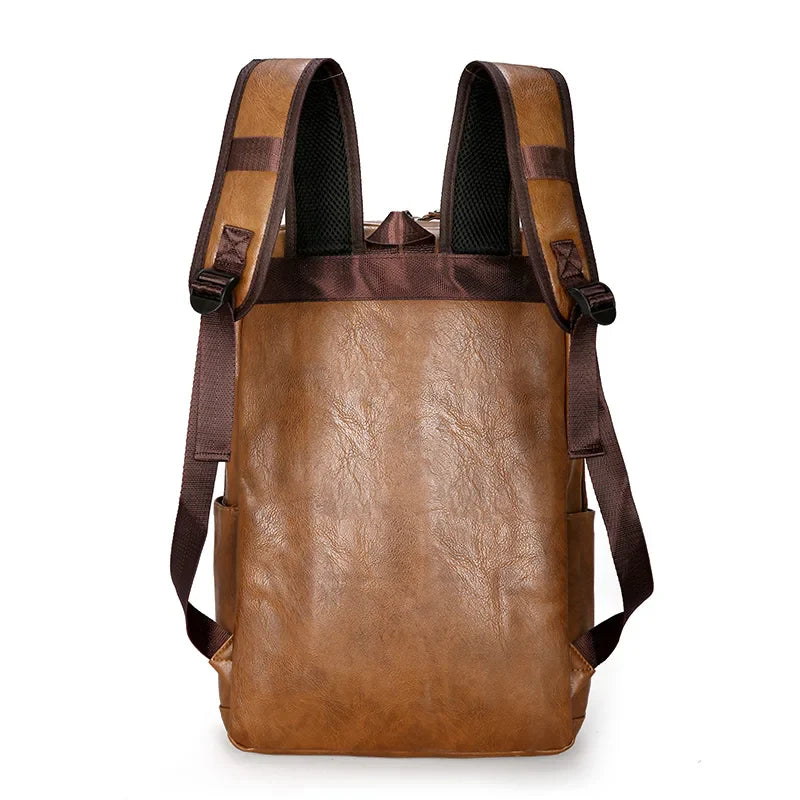Slim Leather Backpack for Men - Der Monarch Classic