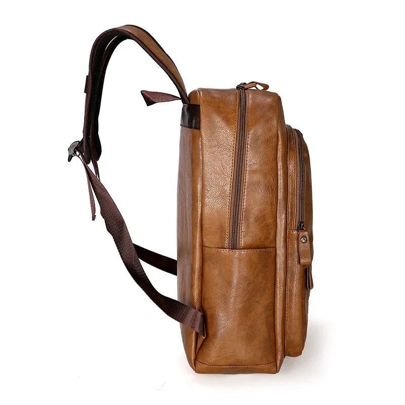 Slim Leather Backpack for Men - Der Monarch Classic